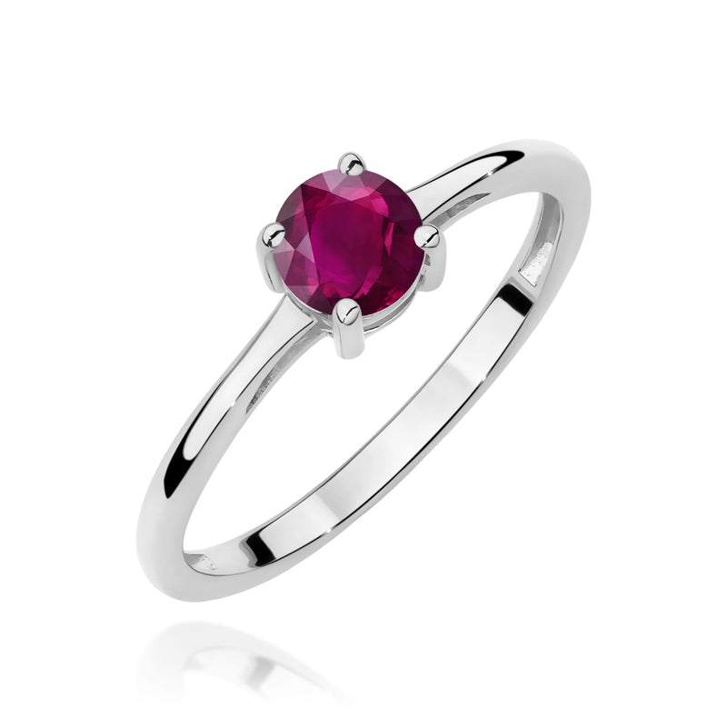 Inel Aur 9K cu Rhodolite 0.60 ct, imaginea 5 din 8