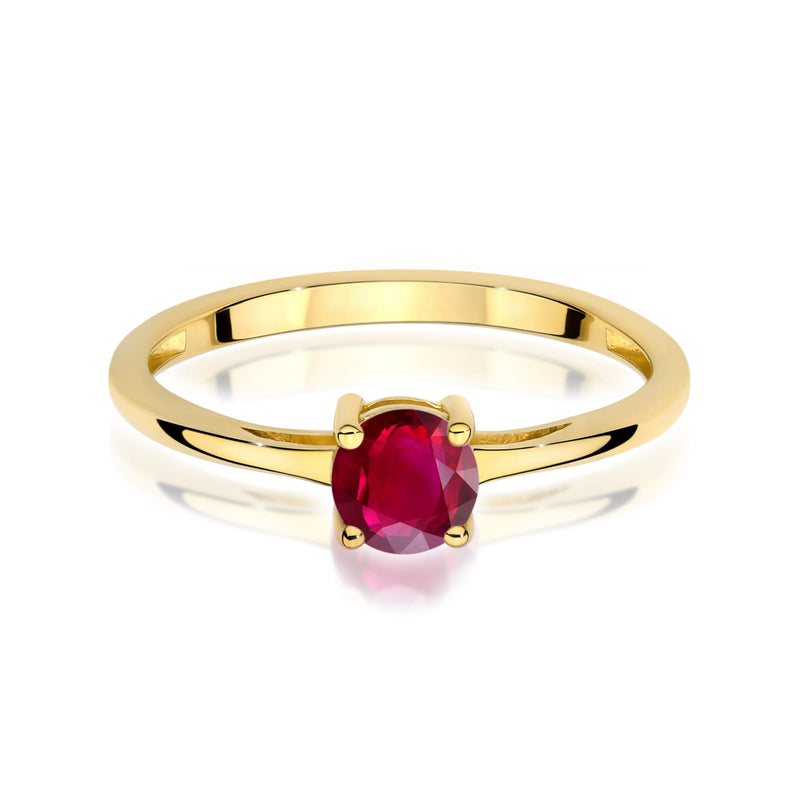 Inel Aur 9K cu Rubin 0.60 ct, imaginea 2 din 8