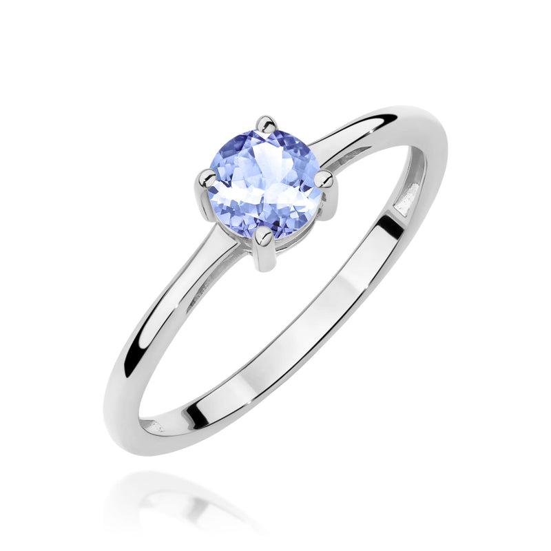 Inel Aur 9K cu Tanzanit 0.50 ct, imaginea 5 din 8