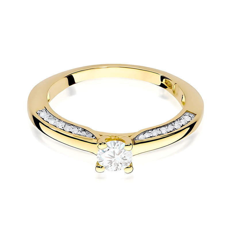 Inel Aur 9K cu Diamante de Laborator 0.44 ct, imaginea 2 din 8