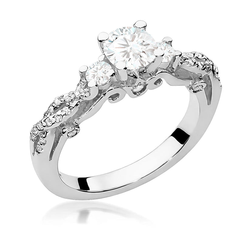 Inel Aur 9K cu Diamante de Laborator 1.04 ct, imaginea 5 din 8