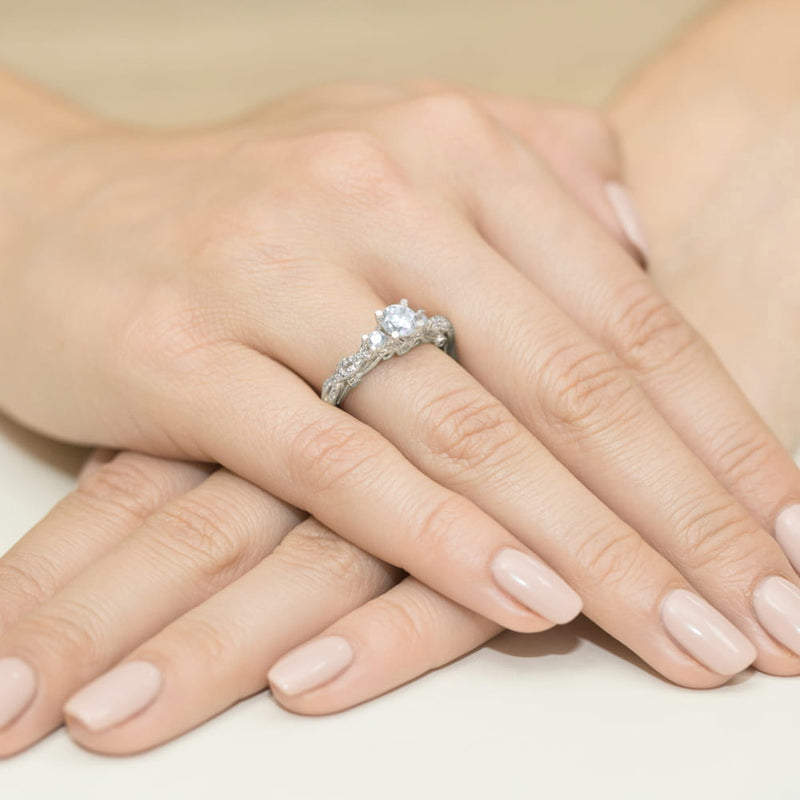 Inel Aur 9K cu Diamante de Laborator 1.04 ct, imaginea 8 din 8