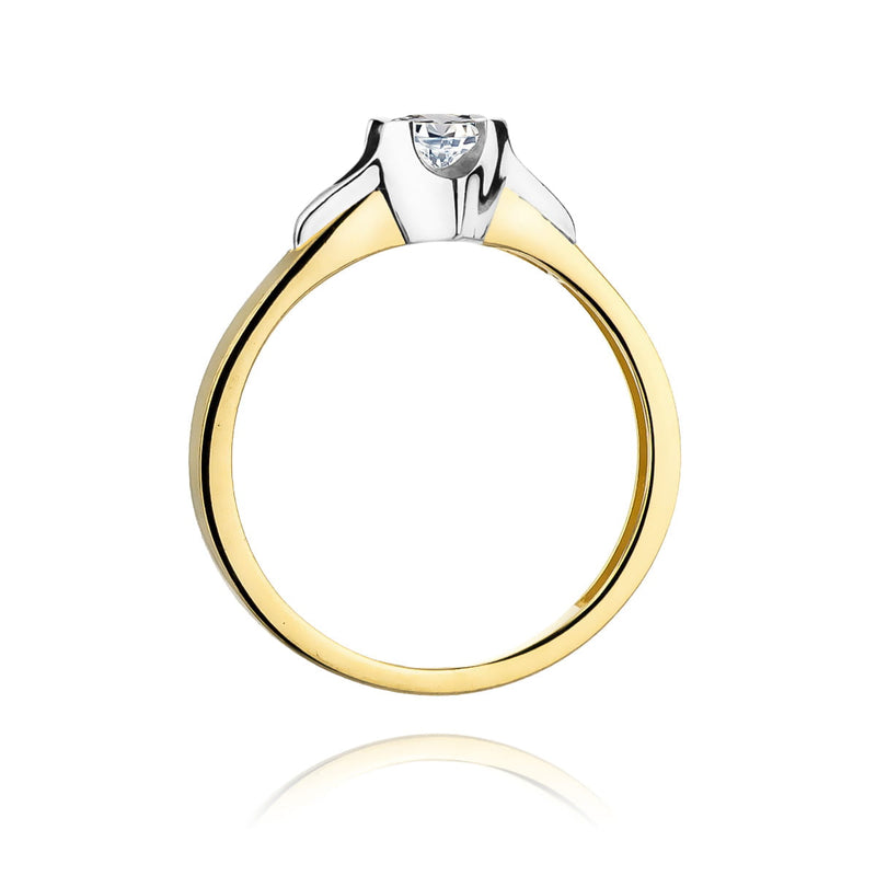 Inel Aur 9K cu Diamant de Laborator 0.25 ct, imaginea 3 din 8
