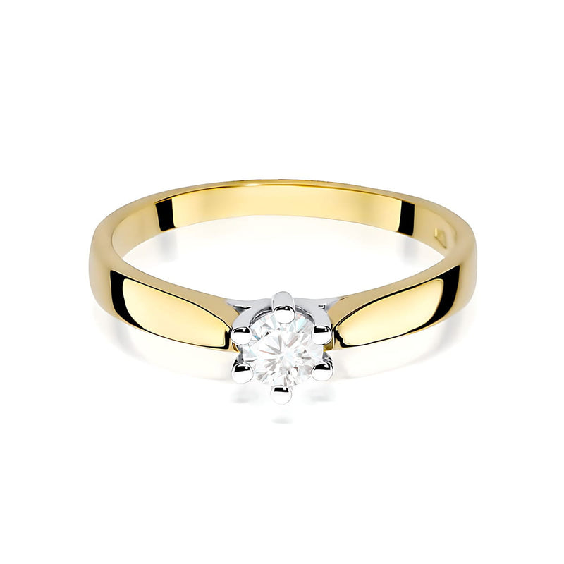 Inel Aur 9K cu Diamant de Laborator 0.25 ct, imaginea 2 din 8