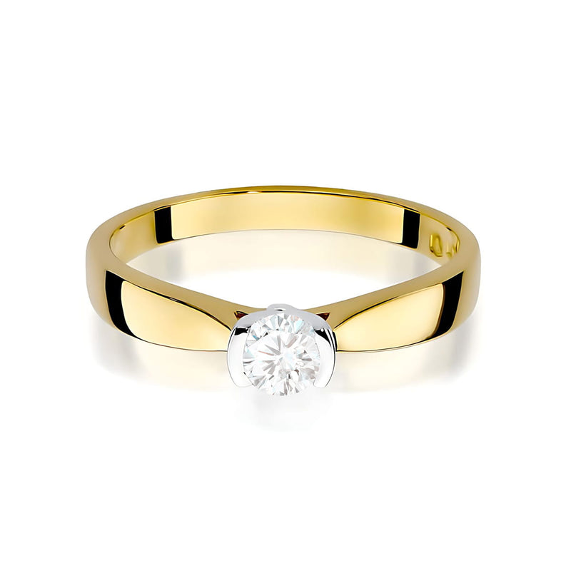 Inel Aur 9K cu Diamant de Laborator 0.25 ct, imaginea 2 din 8