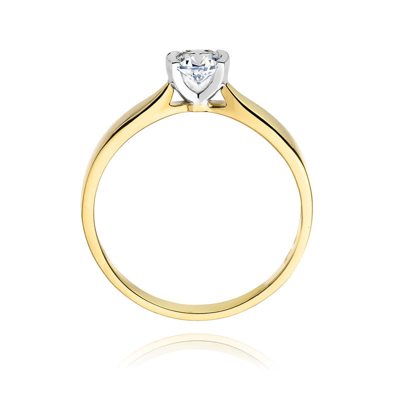 Inel Aur 9K cu Diamant de Laborator 0.25 ct, imaginea 3 din 8
