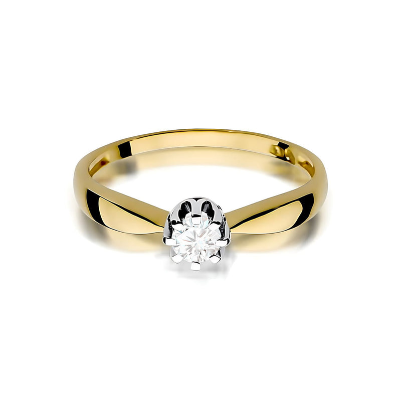 Inel Aur 9K cu Diamant de Laborator 0.20 ct, imaginea 2 din 8
