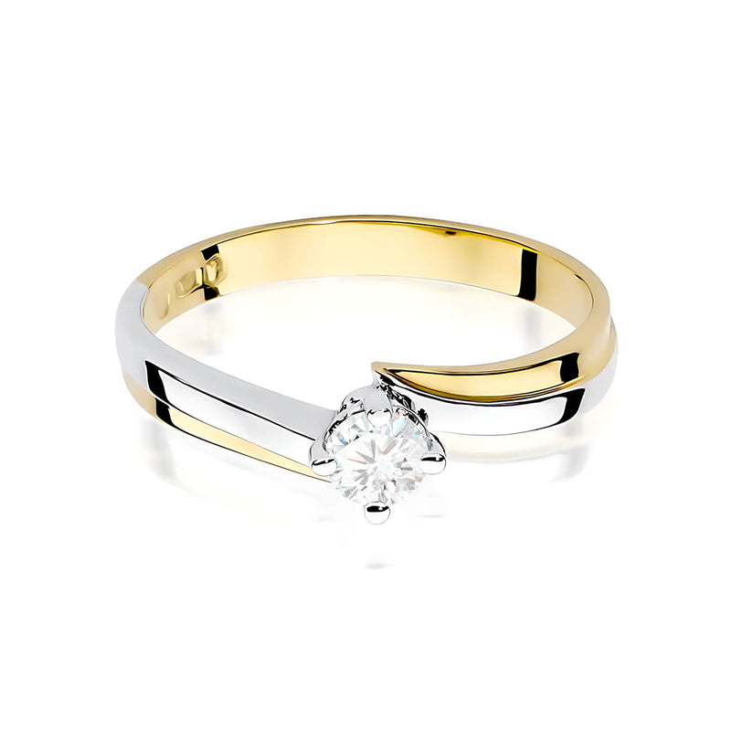 Inel Aur 9K cu Diamant de Laborator 0.25 ct, imaginea 2 din 8