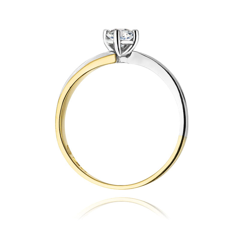 Inel Aur 9K cu Diamant de Laborator 0.25 ct, imaginea 3 din 8