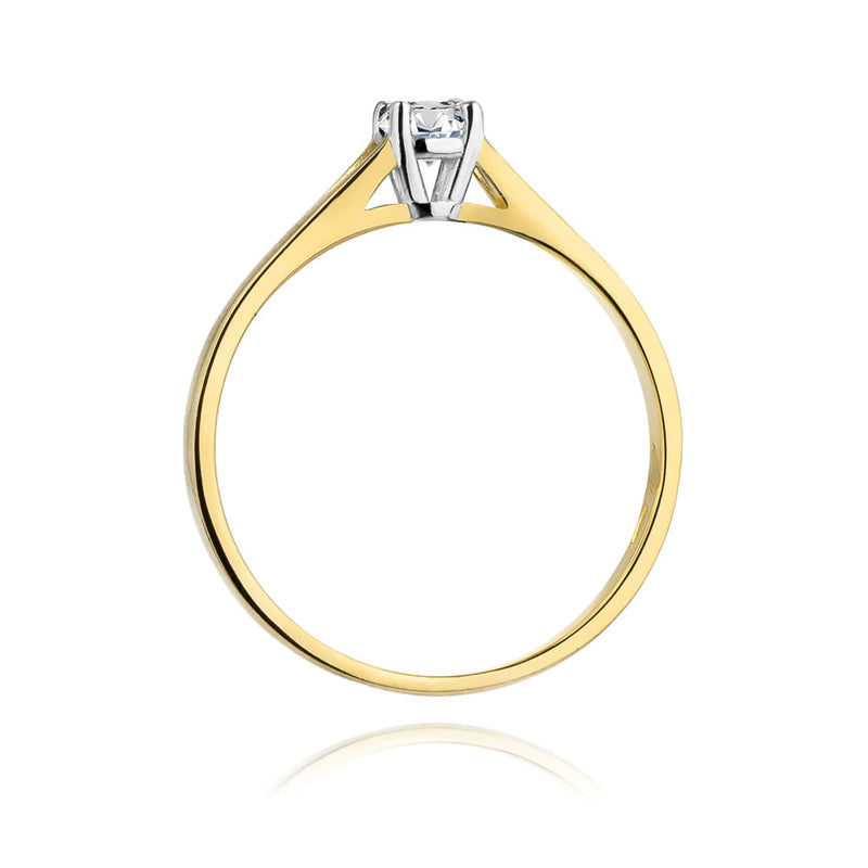 Inel Aur 9K cu Diamant de Laborator 0.20 ct, imaginea 3 din 8