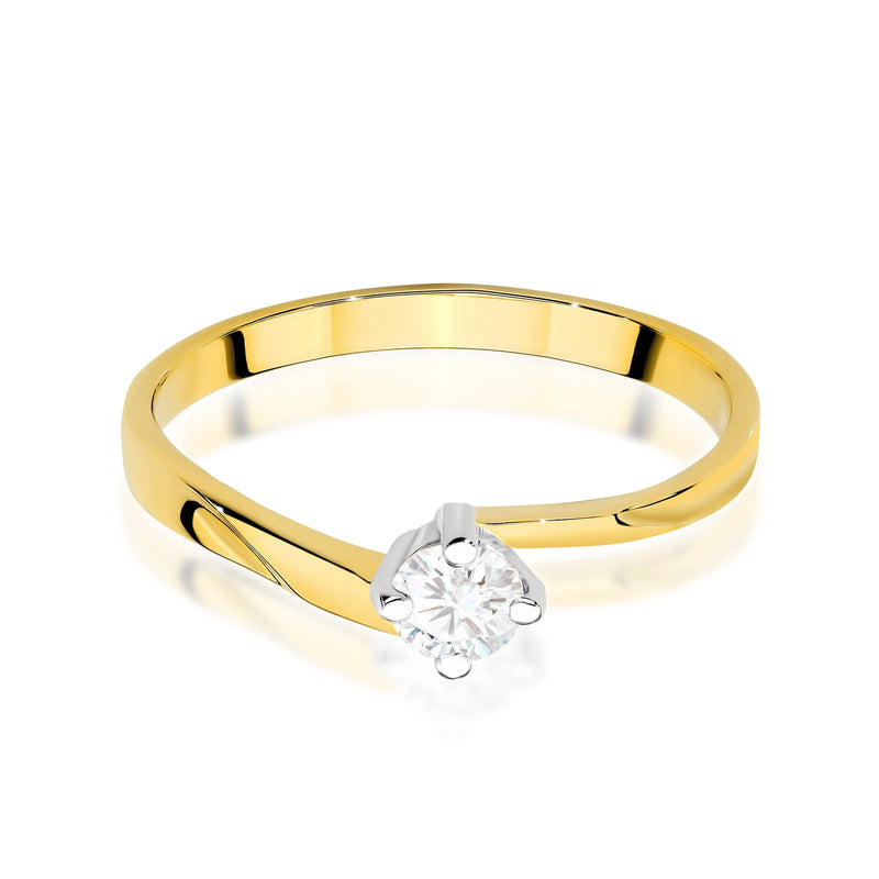Inel Aur 9K cu Diamant de Laborator 0.20 ct, imaginea 2 din 8