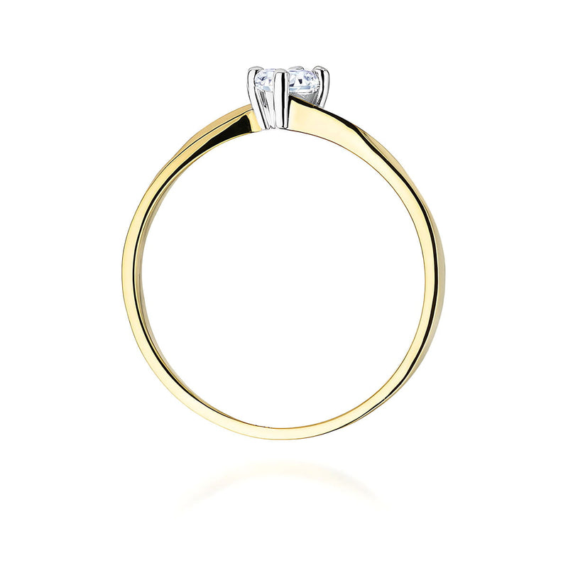 Inel Aur 9K cu Diamant de Laborator 0.20 ct, imaginea 3 din 8