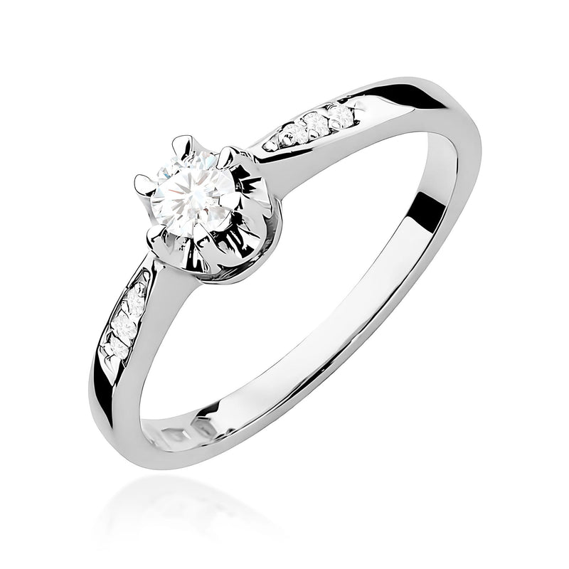 Inel Aur 9K cu Diamante de Laborator 0.25 ct, imaginea 5 din 8