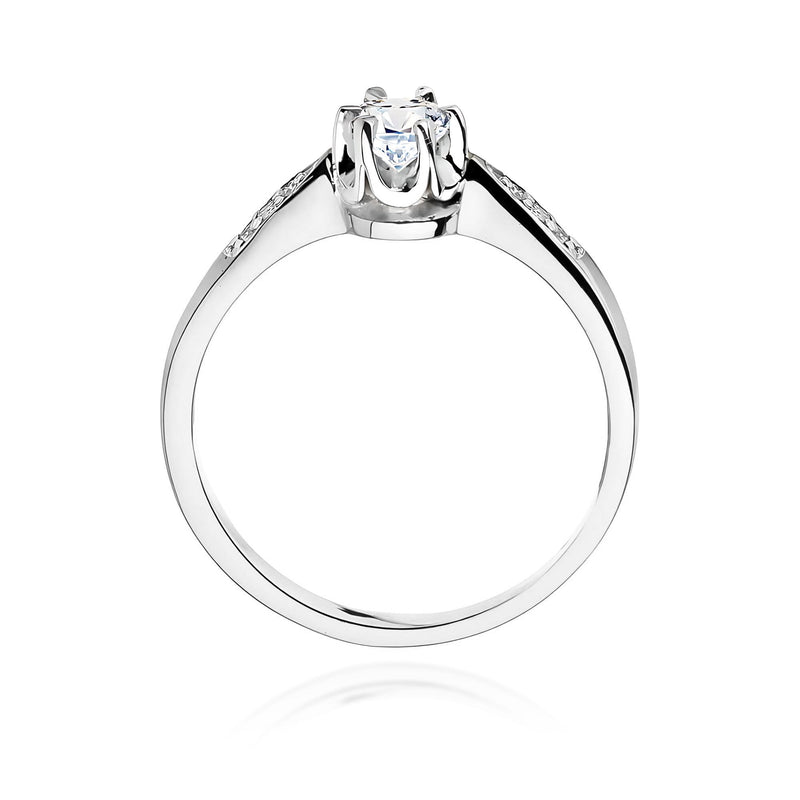 Inel Aur 9K cu Diamante de Laborator 0.25 ct, imaginea 7 din 8