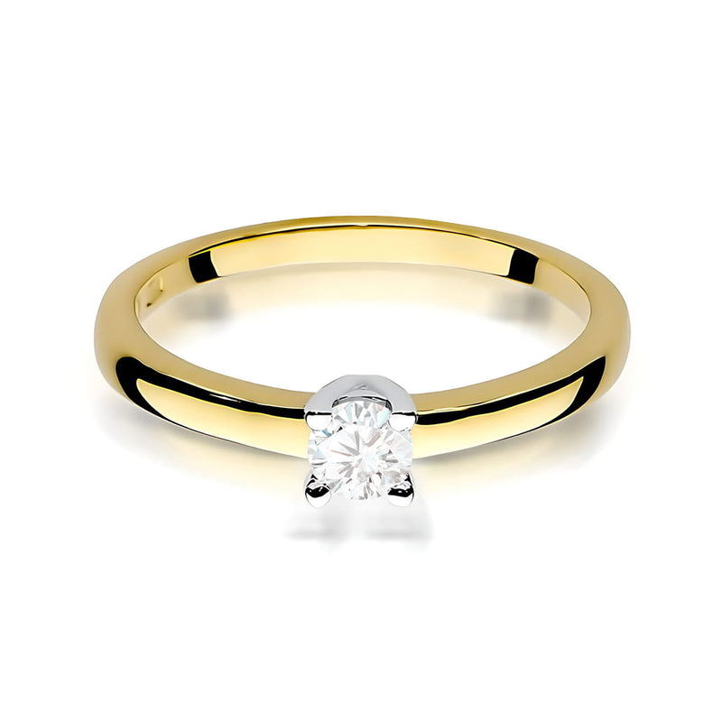 Inel Aur 9K cu Diamant de Laborator 0.25 ct, imaginea 2 din 8