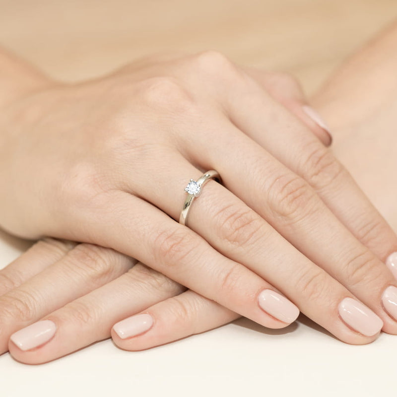 Inel Aur 9K cu Diamant de Laborator 0.25 ct, imaginea 8 din 8