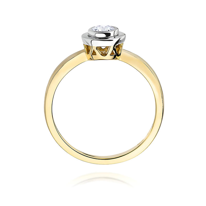Inel Aur 9K cu Diamant de Laborator 0.20 ct, imaginea 3 din 8