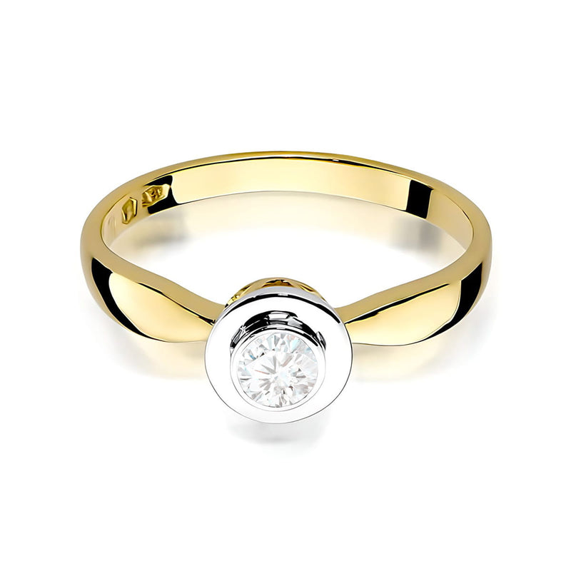 Inel Aur 9K cu Diamant de Laborator 0.25 ct, imaginea 2 din 8