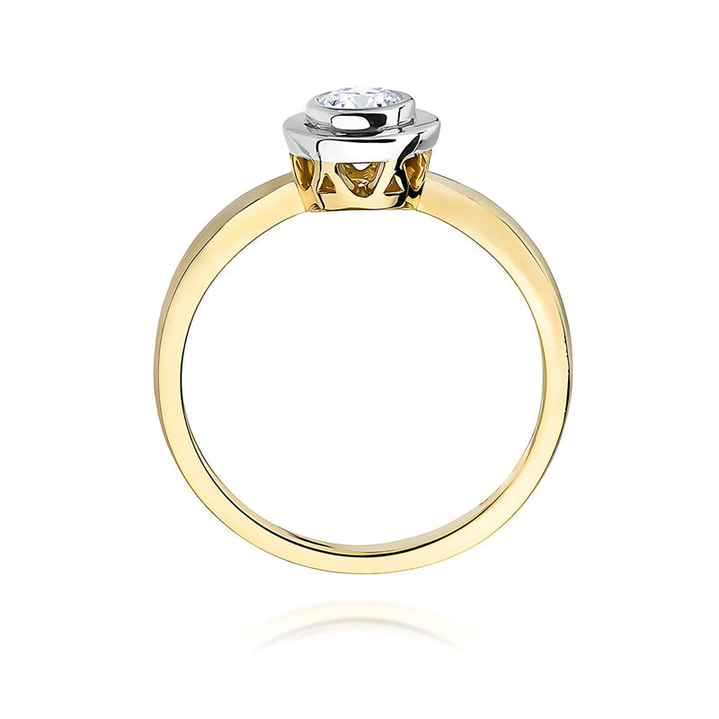 Inel Aur 9K cu Diamant de Laborator 0.25 ct, imaginea 3 din 8