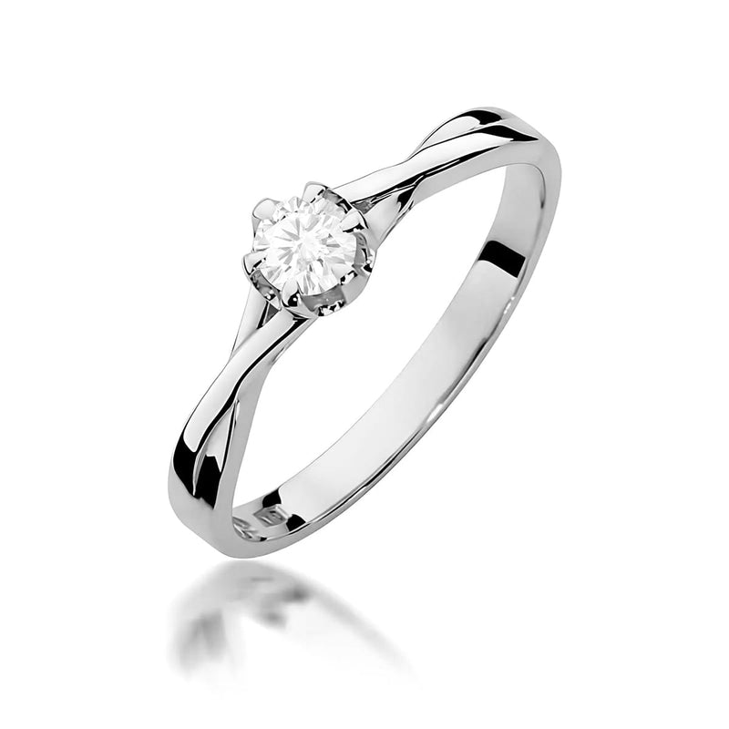 Inel Aur 9K cu Diamant de Laborator 0.20 ct, imaginea 5 din 8