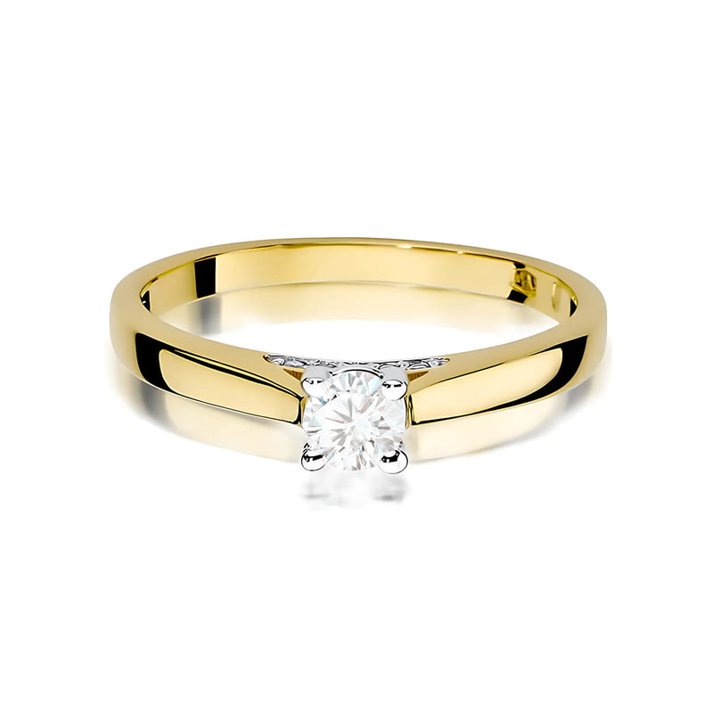 Inel Aur 9K cu Diamant de Laborator 0.30 ct, imaginea 2 din 8