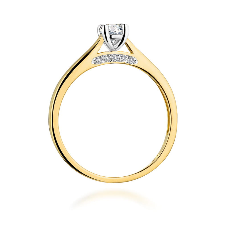 Inel Aur 9K cu Diamant de Laborator 0.30 ct, imaginea 3 din 8
