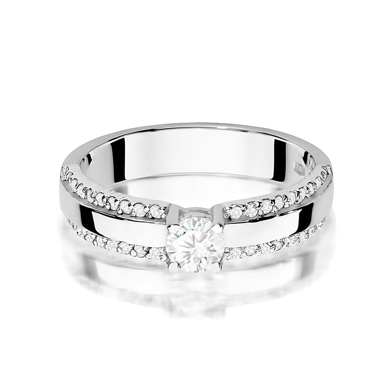 Inel Aur 9K cu Diamante de Laborator 0.45 ct, imaginea 6 din 8