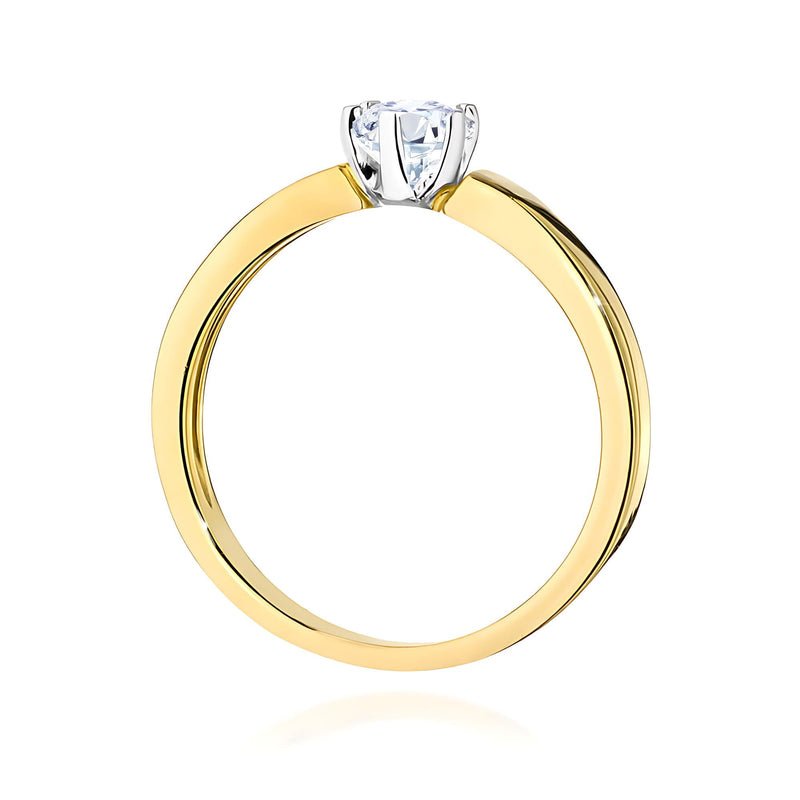 Inel Aur 9K cu Diamant de Laborator 0.25 ct, imaginea 3 din 8