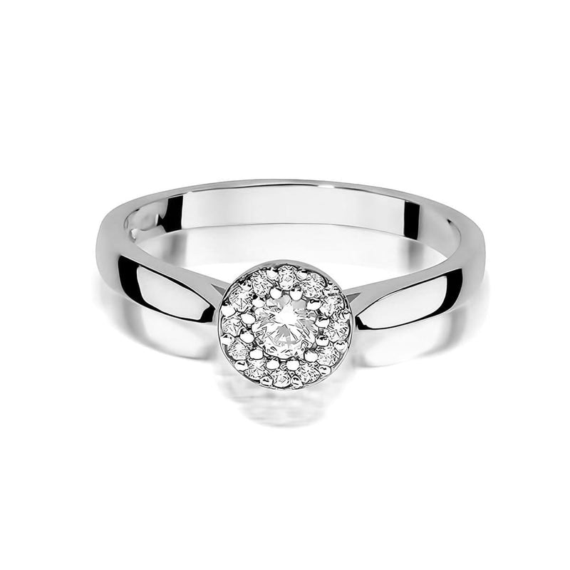 Inel Aur 9K cu Diamant de Laborator 0.15 ct, imaginea 6 din 8