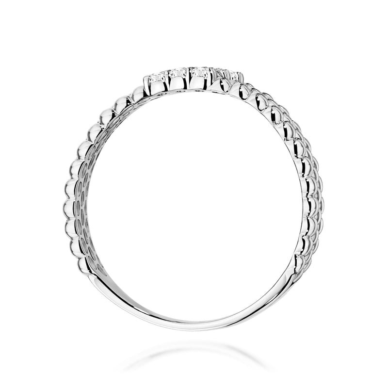 Inel Aur 9K cu Diamante Naturale 0.13 ct, imaginea 7 din 8