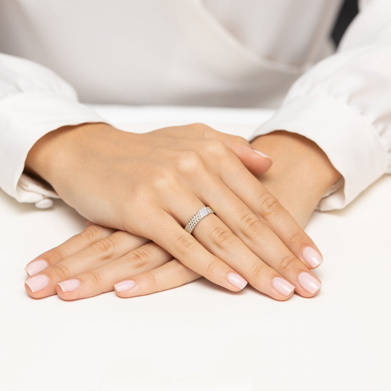 Inel Aur 9K cu Diamante Naturale 0.13 ct, imaginea 8 din 8