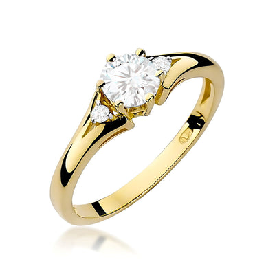 Inel Aur 9K cu Diamante de Laborator 0.53 ct