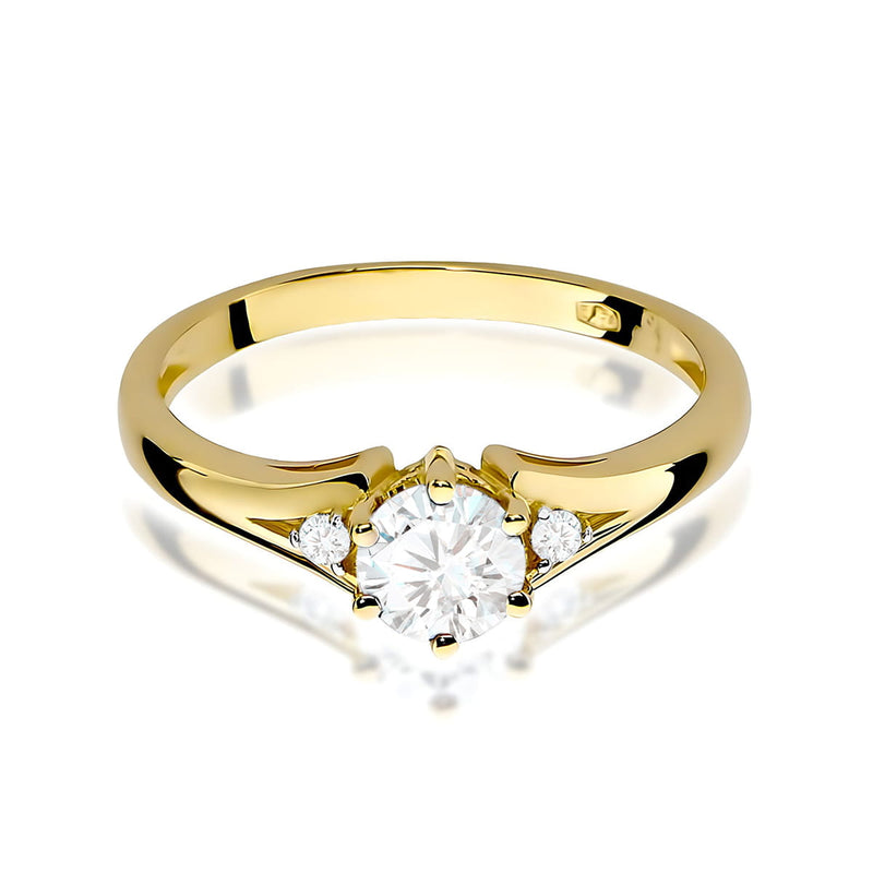 Inel Aur 9K cu Diamante de Laborator 0.53 ct, imaginea 2 din 8