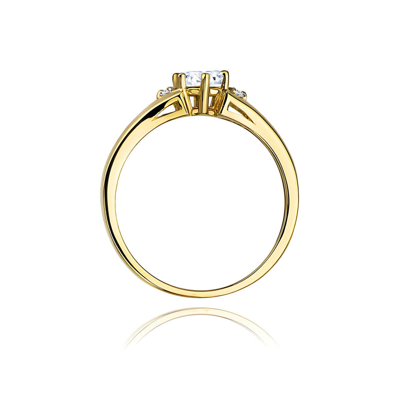 Inel Aur 9K cu Diamante de Laborator 0.53 ct, imaginea 3 din 8
