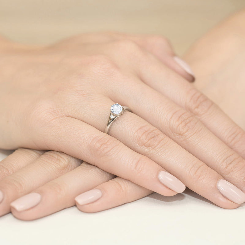 Inel Aur 9K cu Diamante de Laborator 0.53 ct, imaginea 8 din 8