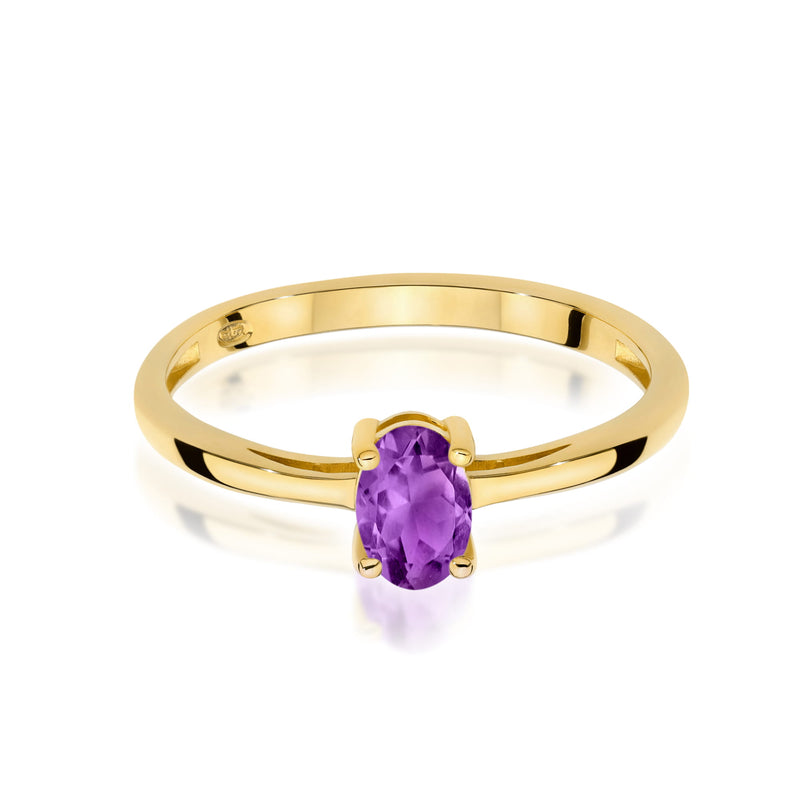 Inel Aur 9K cu Ametist 0.40 ct, imaginea 2 din 8