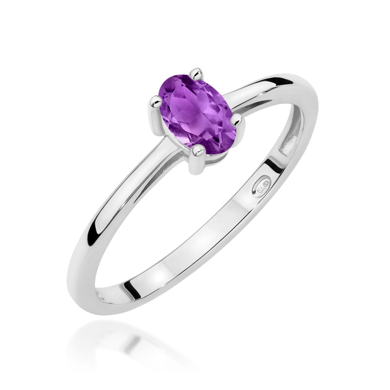 Inel Aur 9K cu Ametist 0.40 ct, imaginea 5 din 8