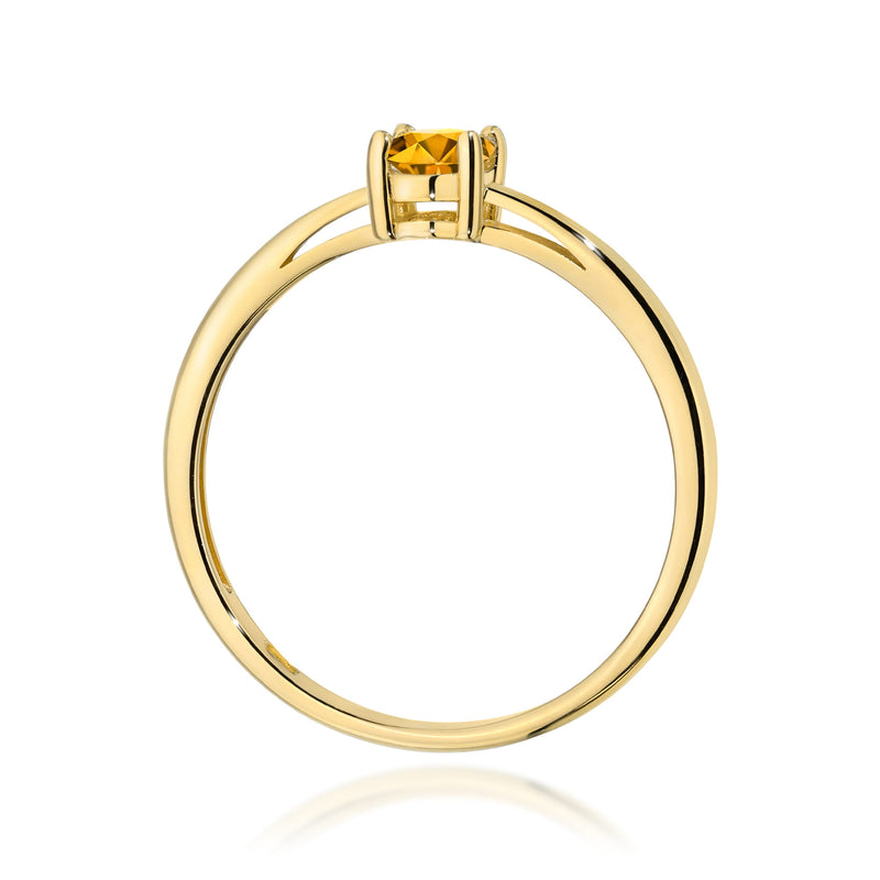 Inel Aur 9K cu Citrin 0.60 ct, imaginea 3 din 8