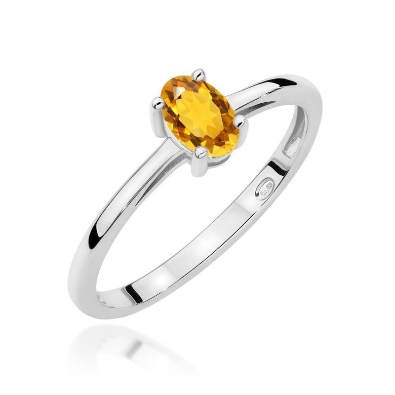 Inel Aur 9K cu Citrin 0.60 ct, imaginea 5 din 8