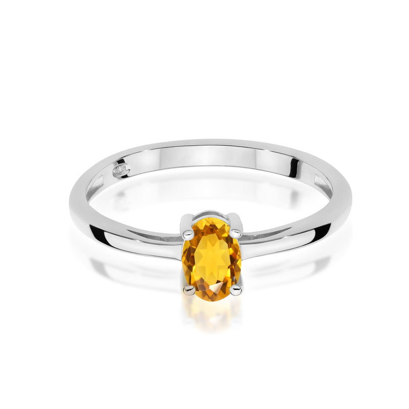 Inel Aur 9K cu Citrin 0.60 ct, imaginea 6 din 8