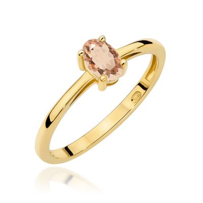 Inel Aur 9K cu Morganit 0.40 ct
