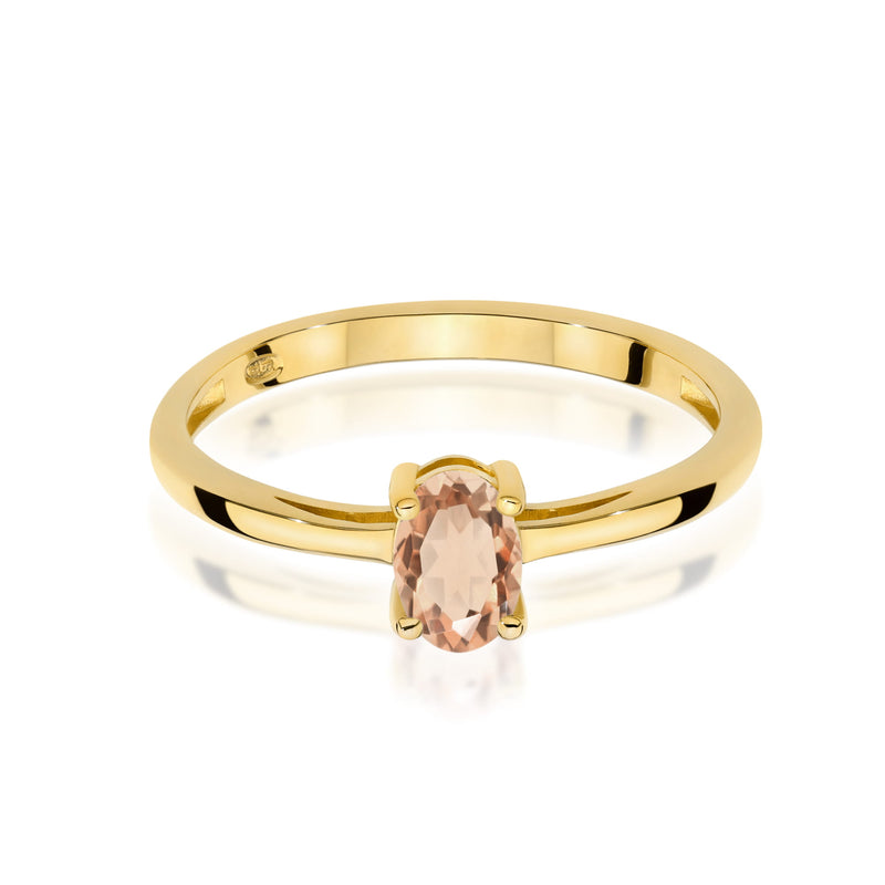 Inel Aur 9K cu Morganit 0.40 ct, imaginea 2 din 8
