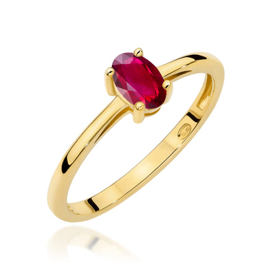 Inel Aur 9K cu Rubin 0.60 ct