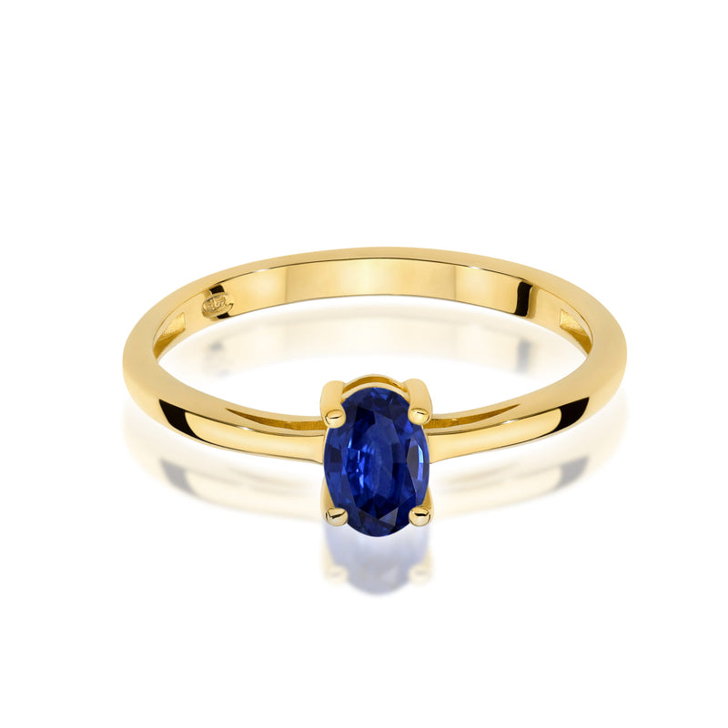 Inel Aur 9K cu Safir 0.70 ct, imaginea 2 din 8