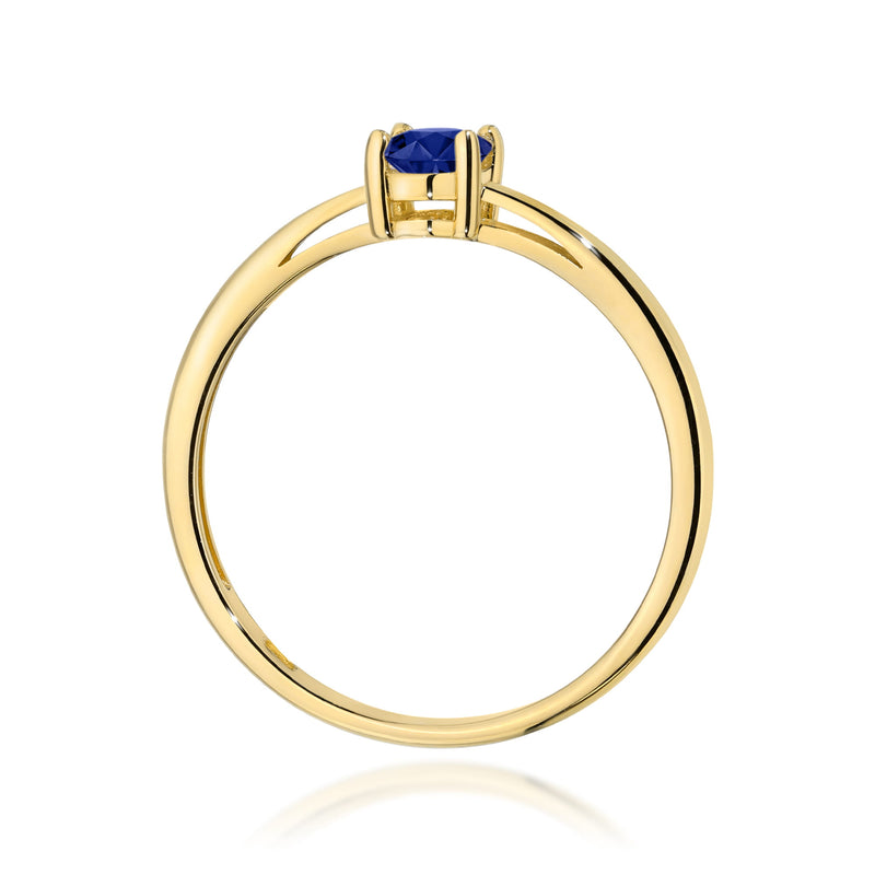 Inel Aur 9K cu Safir 0.70 ct, imaginea 3 din 8