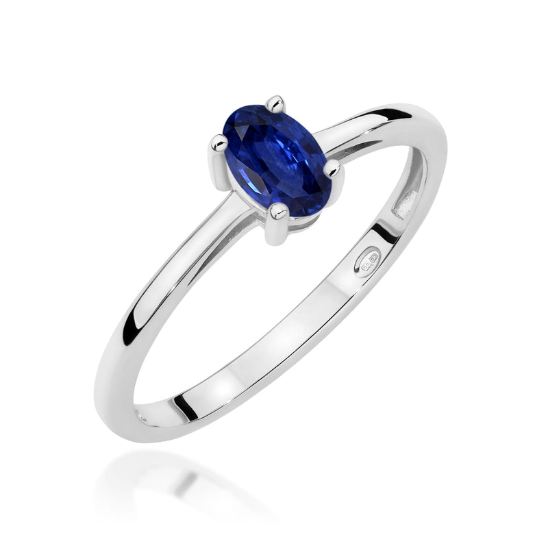 Inel Aur 9K cu Safir 0.70 ct, imaginea 5 din 8