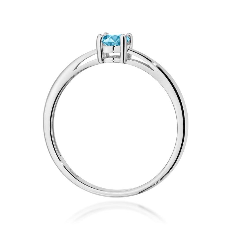 Inel Aur 9K cu Topaz Swiss 0.50 ct, imaginea 7 din 8