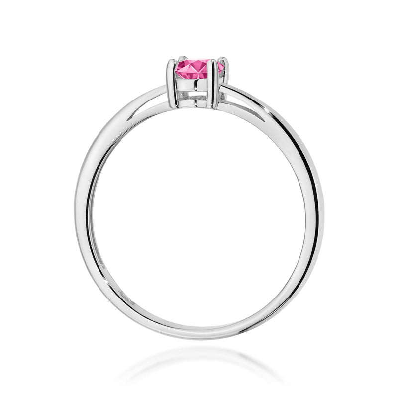 Inel Aur 9K cu Topaz Roz 0.50 ct, imaginea 7 din 8