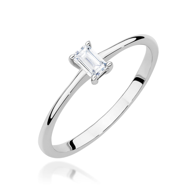 Inel Aur 9K cu Diamant Natural 0.15 ct, imaginea 5 din 8