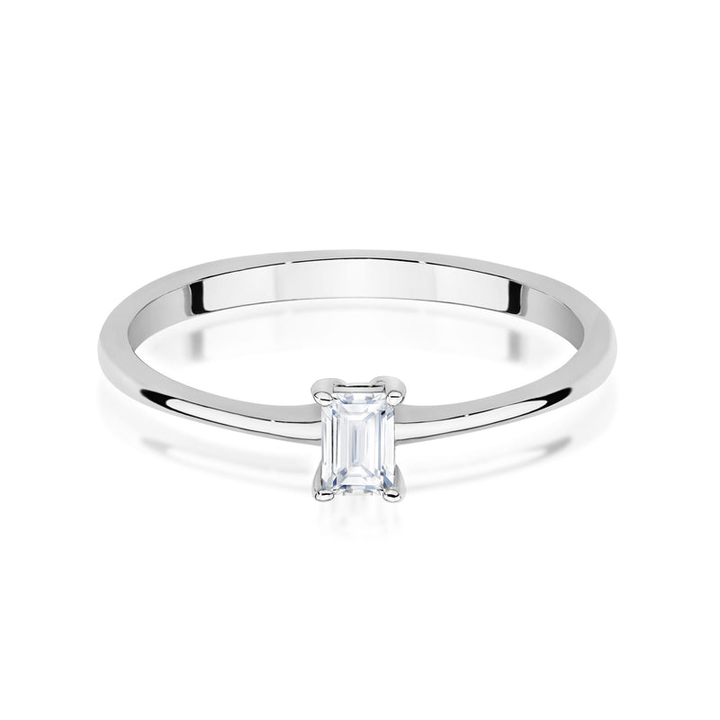 Inel Aur 9K cu Diamant Natural 0.15 ct, imaginea 6 din 8